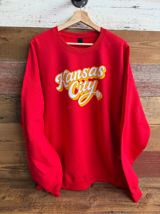 Kansas City Home Team Football Script Sweatshirt