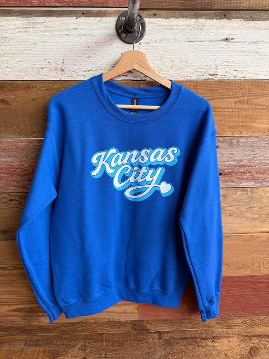 Kansas City Home Team Baseball Script Sweatshirt