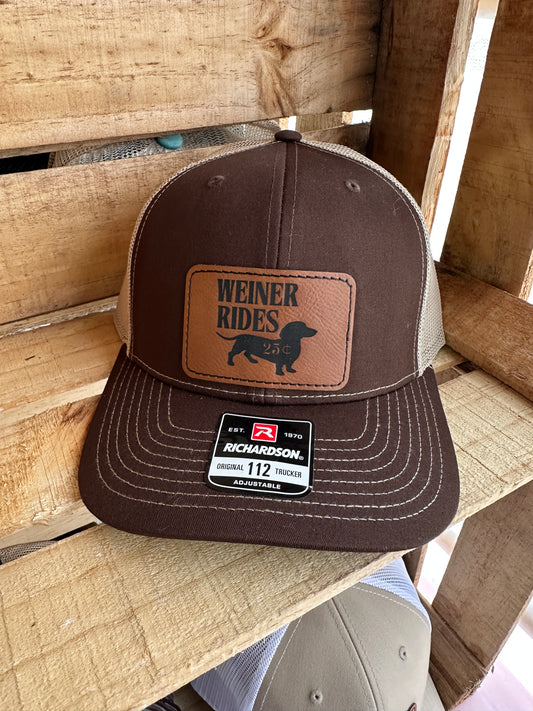 Weiner Rides Hat Men's Richardson 112 Trucker Hat