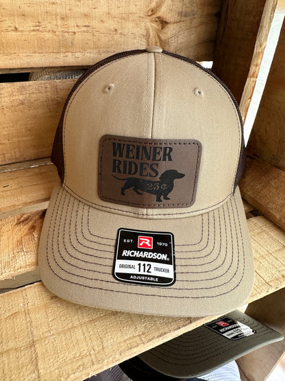 Weiner Rides Hat Men's Richardson 112 Trucker Hat