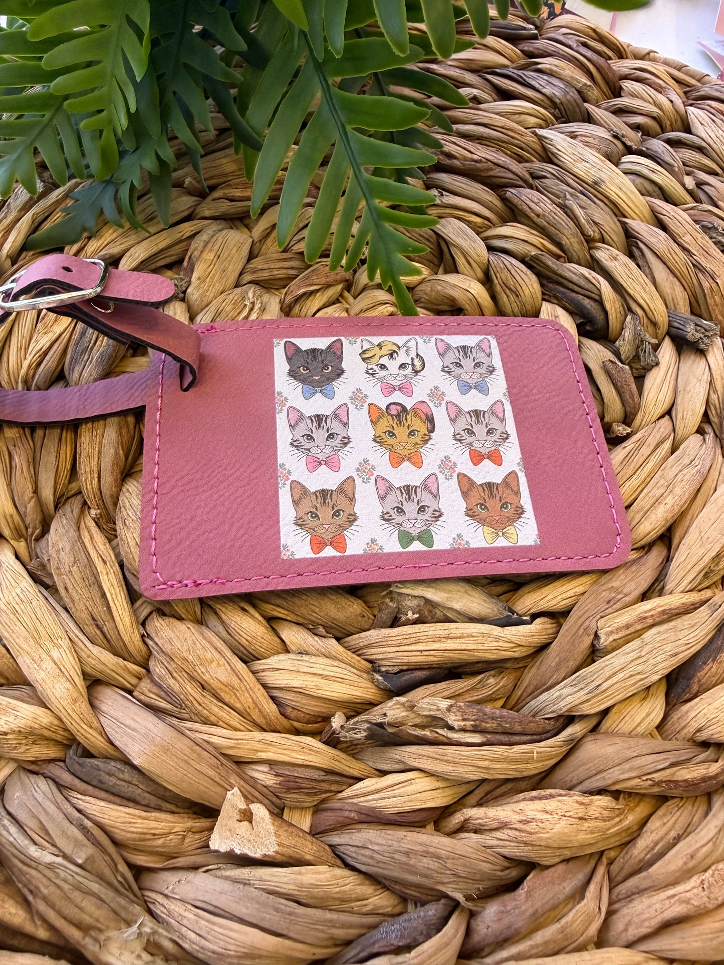 UV Printed Classy Kitties Luggage Tag