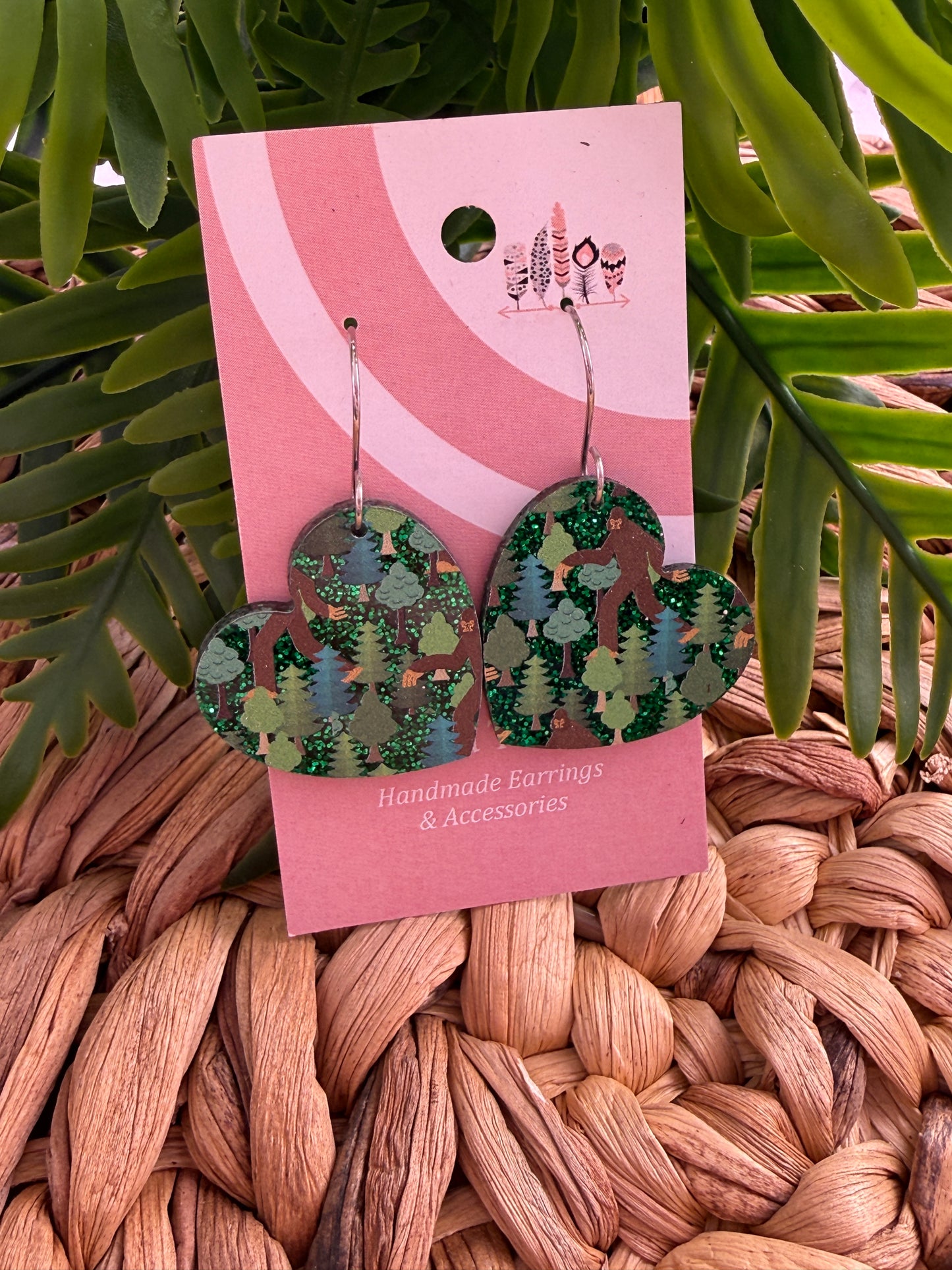 Forest Legend Glitter Dangle Earrings