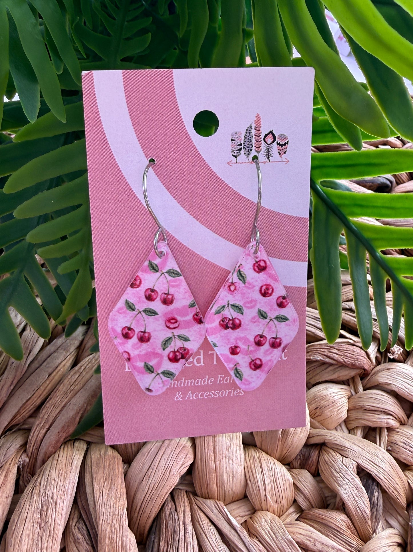 Cherry Lips Dangle Earrings