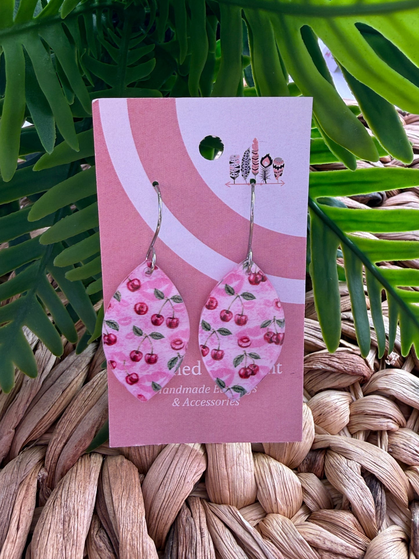 Cherry Lips Dangle Earrings