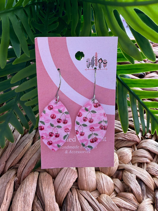 Cherry Lips Dangle Earrings
