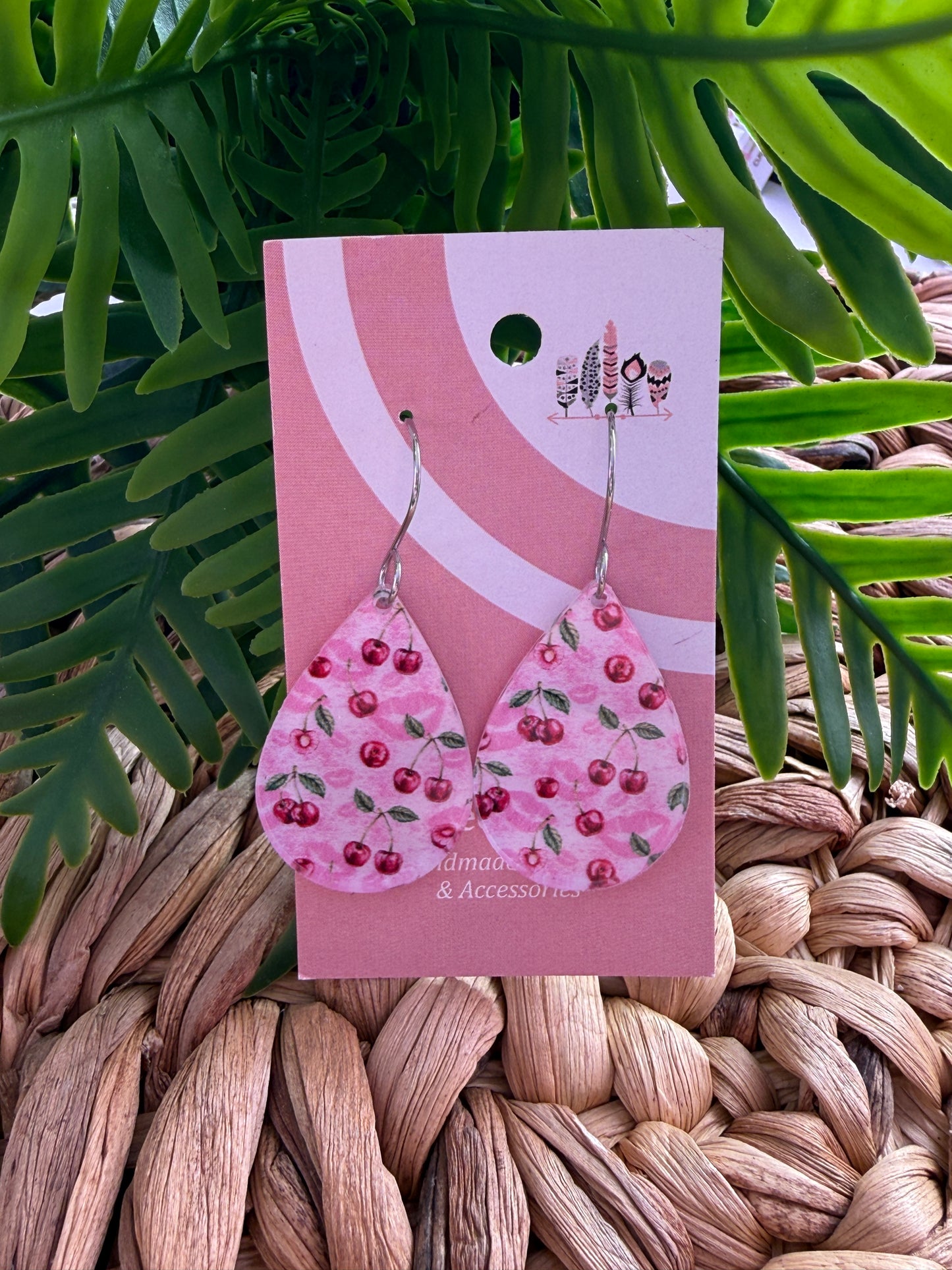 Cherry Lips Dangle Earrings