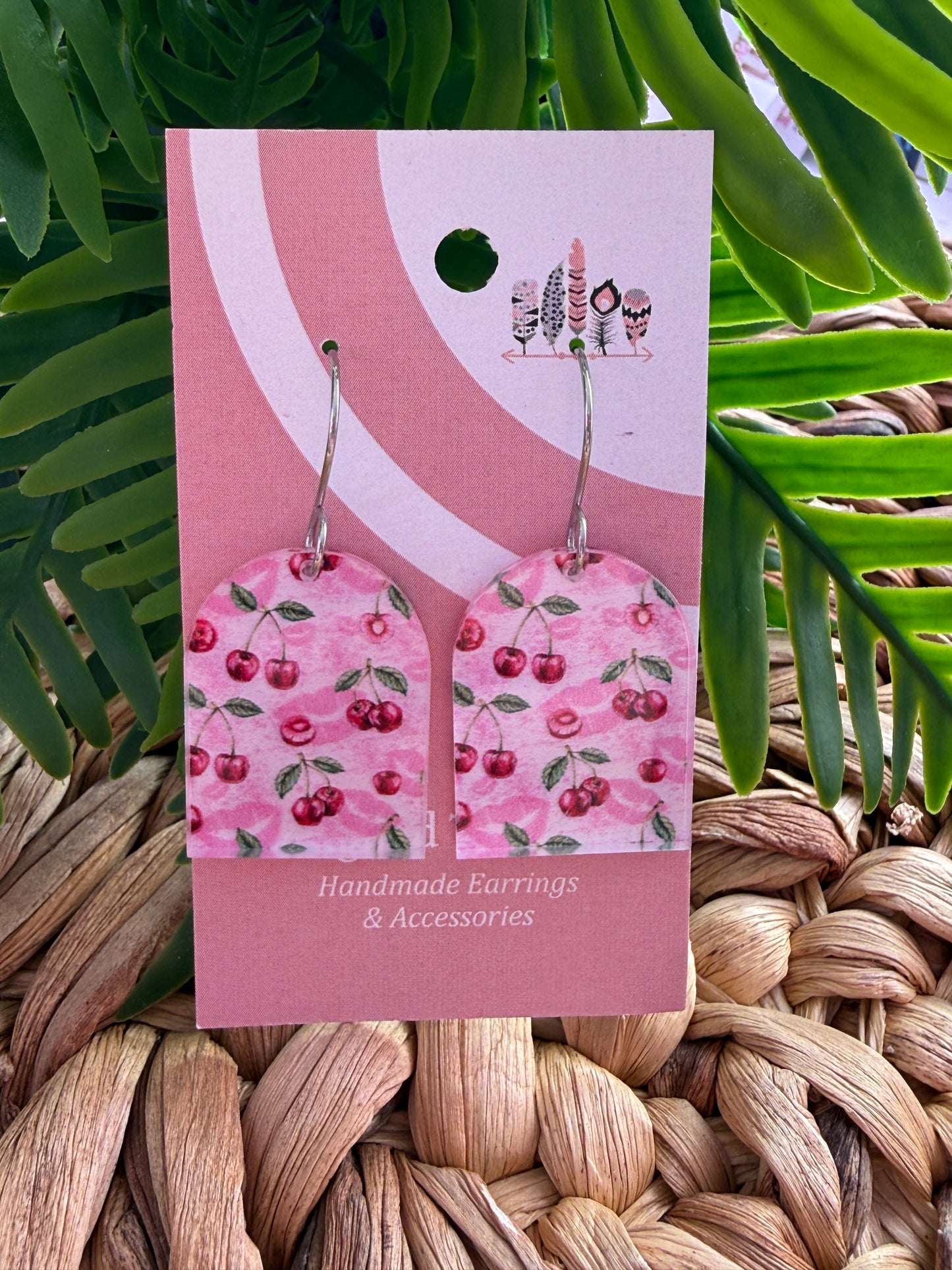 Cherry Lips Dangle Earrings