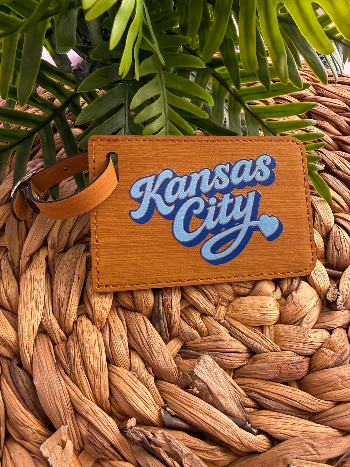 KC Home Team Baseball Luggage Tag