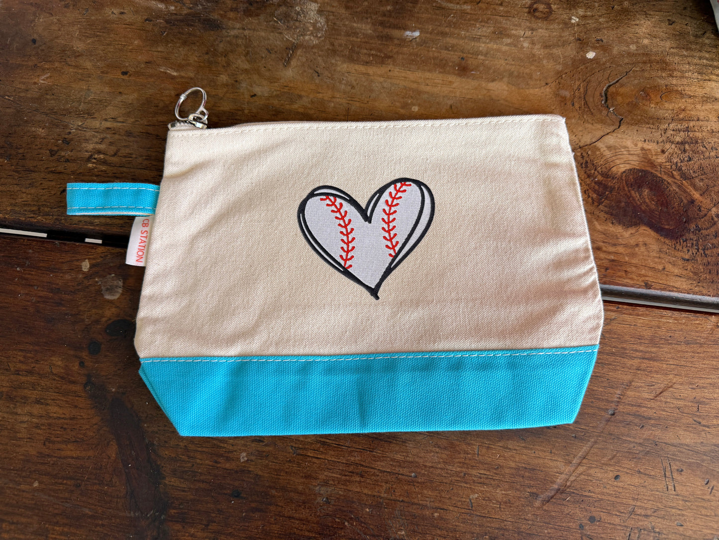 Heart Stitch Cosmetic Bag