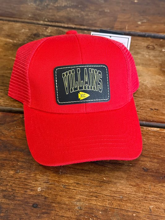 UV Printed Villains KC Red Velcro Back Hat