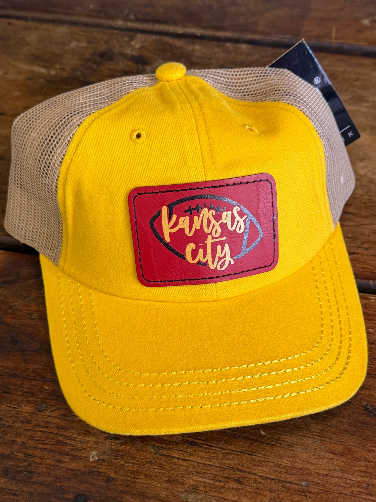 UV Printed KC Football C.C. Beanie Velcro Hat
