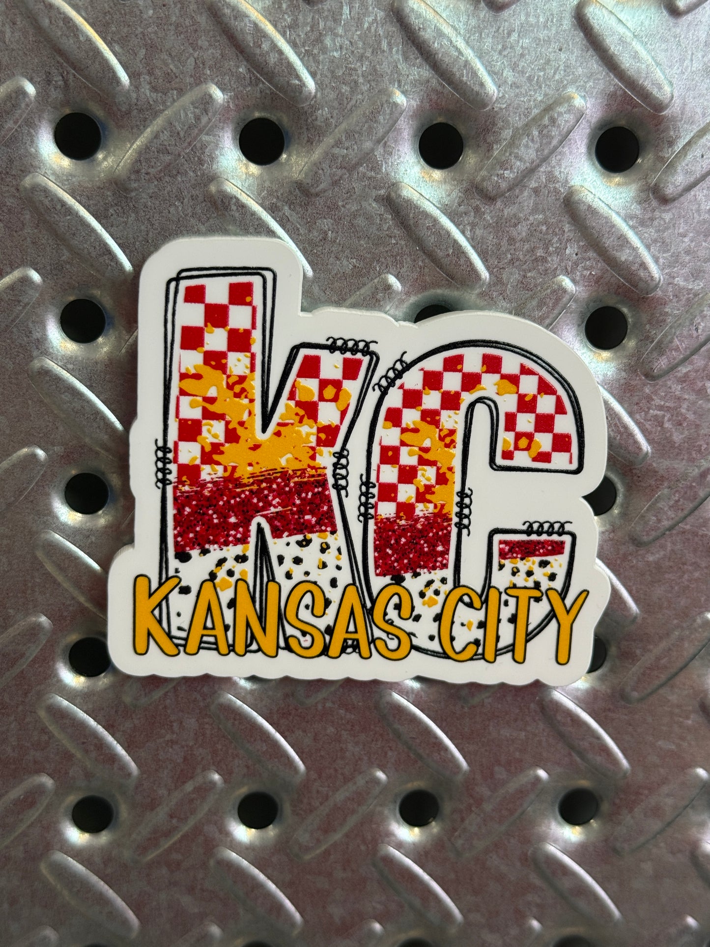 KC Checkered Paint Magnets (Multiple Colors Available)