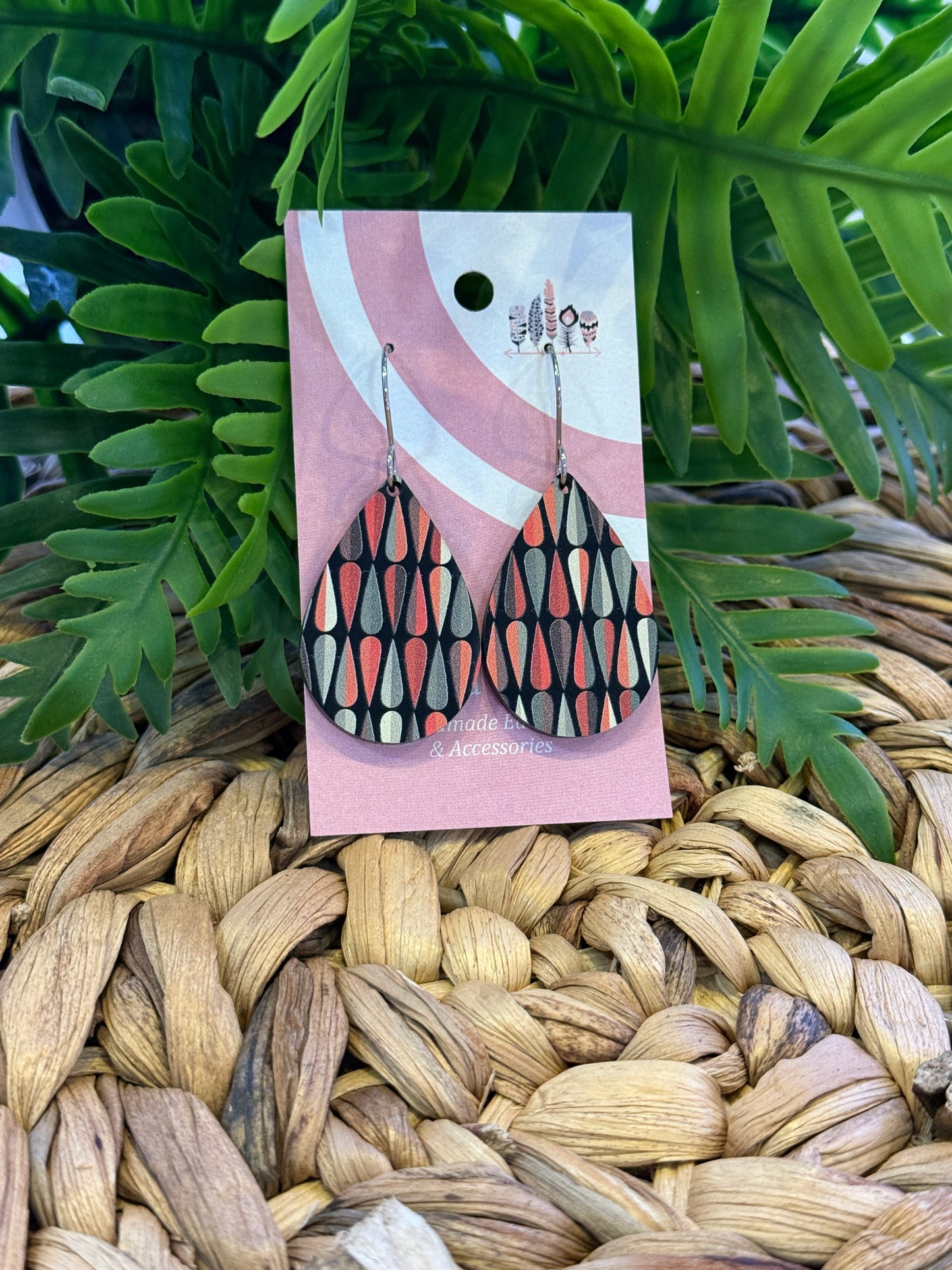 UV Printed Midnight Mod Dangle Earrings