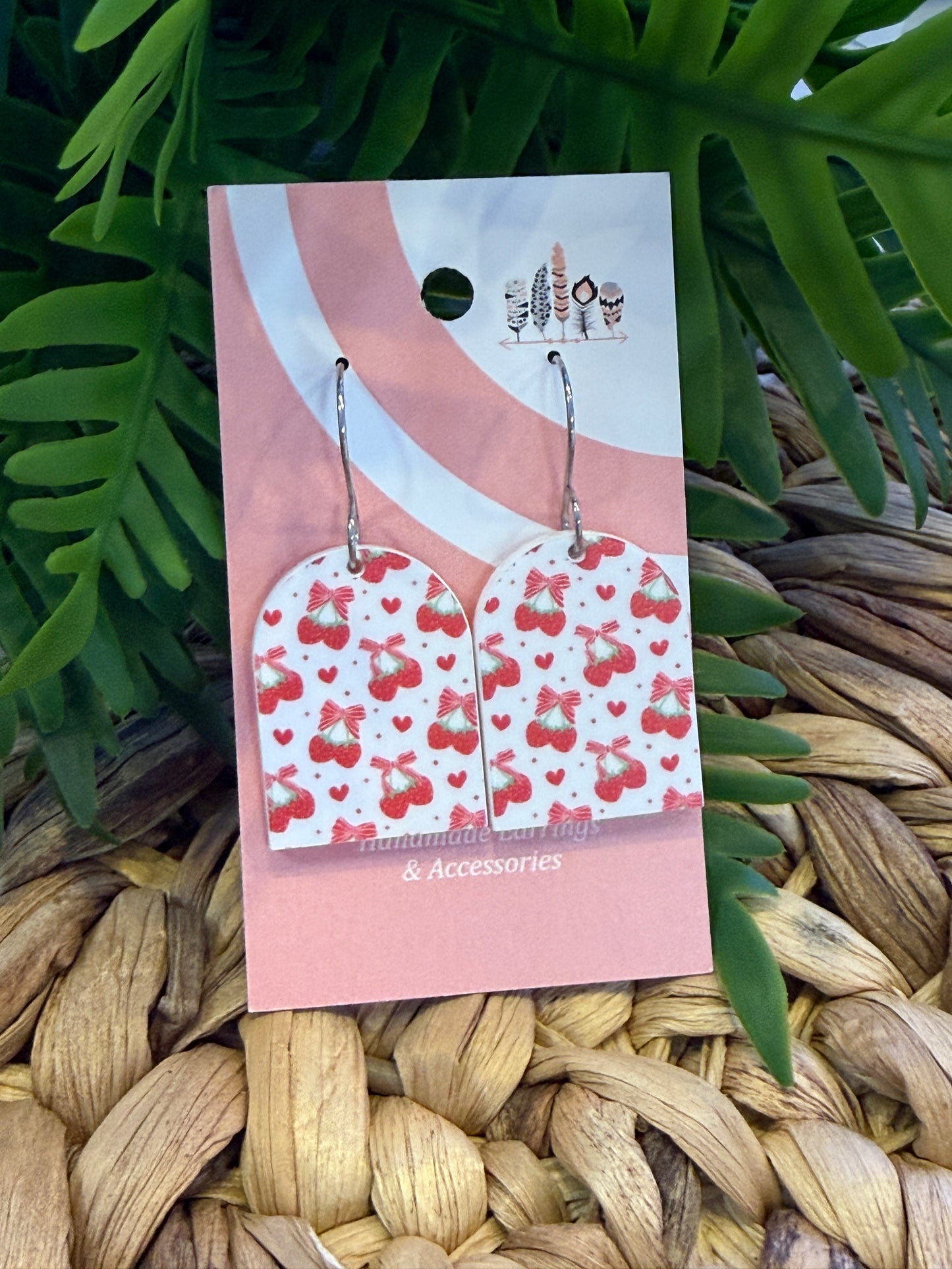 UV Printed Strawberry Crush Dangle Earrings
