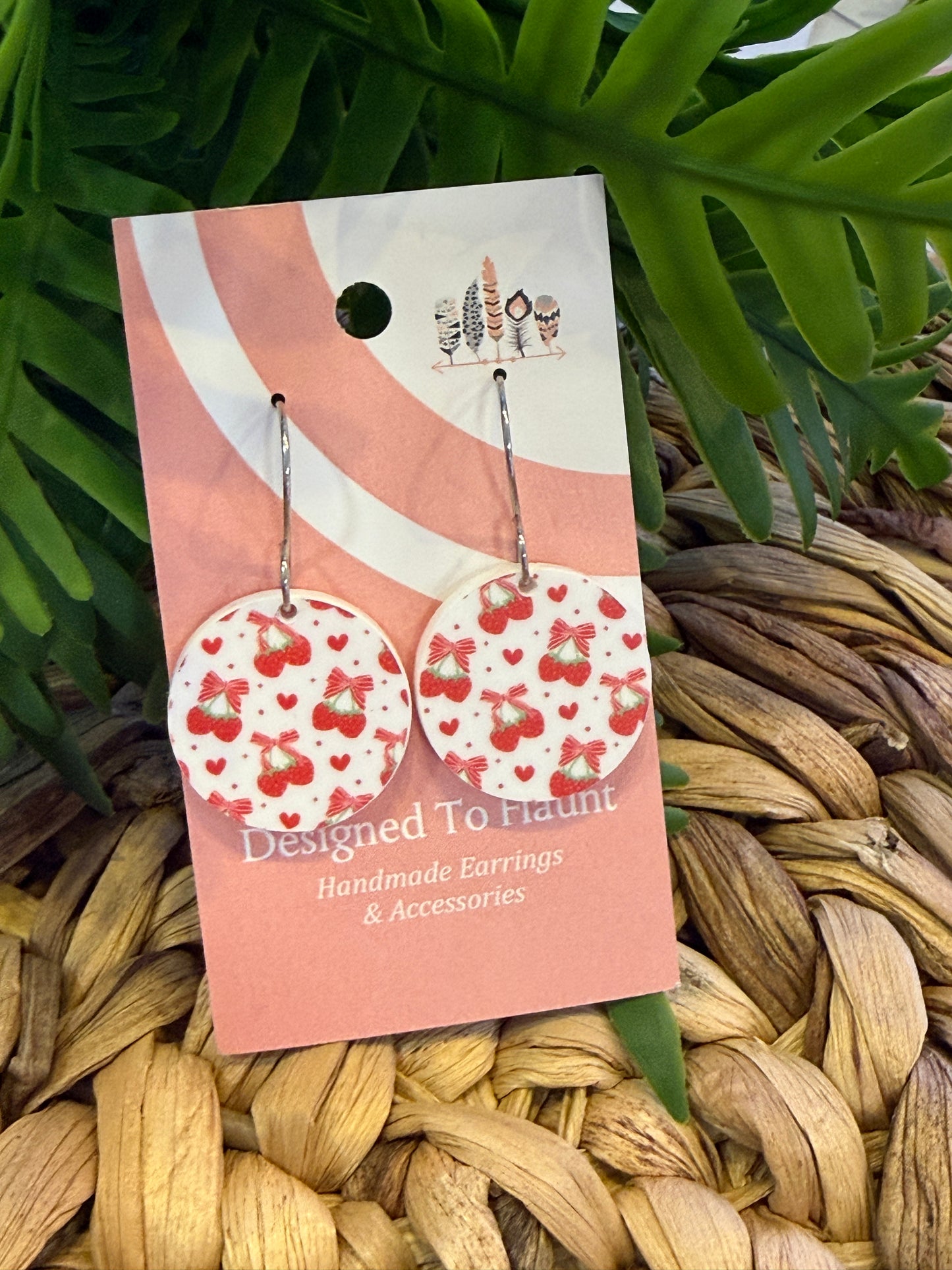UV Printed Strawberry Crush Dangle Earrings