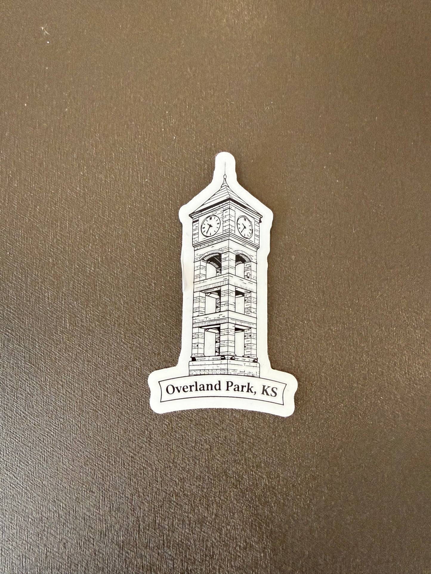 Overland Park Clocktower Sticker