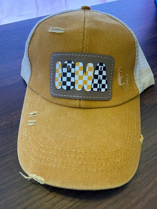 Custom State Name Women's Ponytail Hat