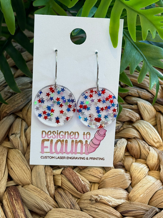 Star Spangled Sparkle Dangle Earrings