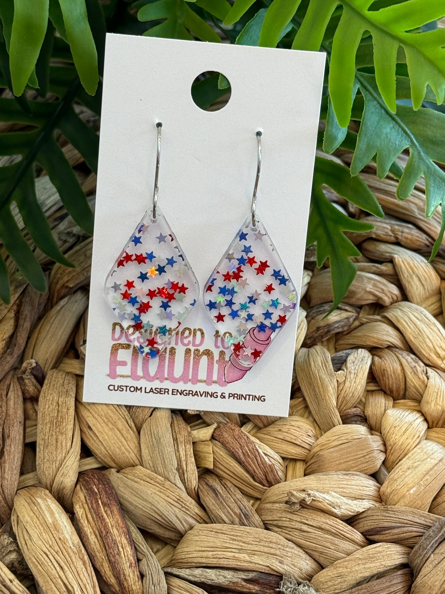 Star Spangled Sparkle Dangle Earrings