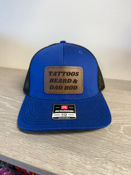 Tattoos, Beard & Dad Bod Men's Richardson 112 Trucker Hat