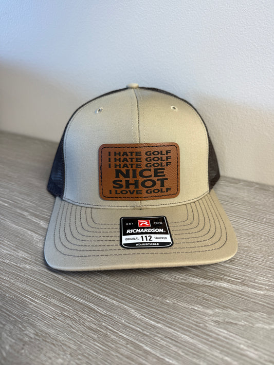 I Hate Golf Men's Richardson 112 Trucker Hat