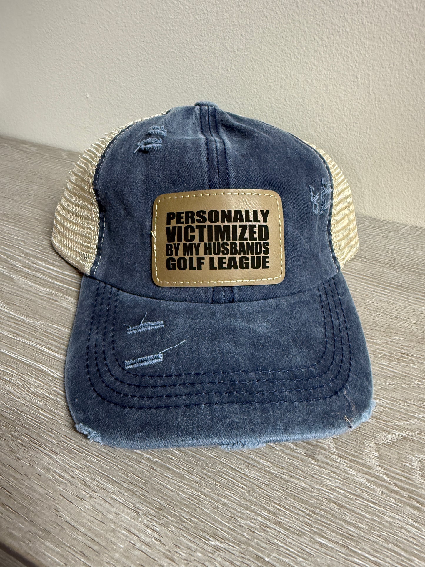 Victimized By Golf Women's Ponytail Hat