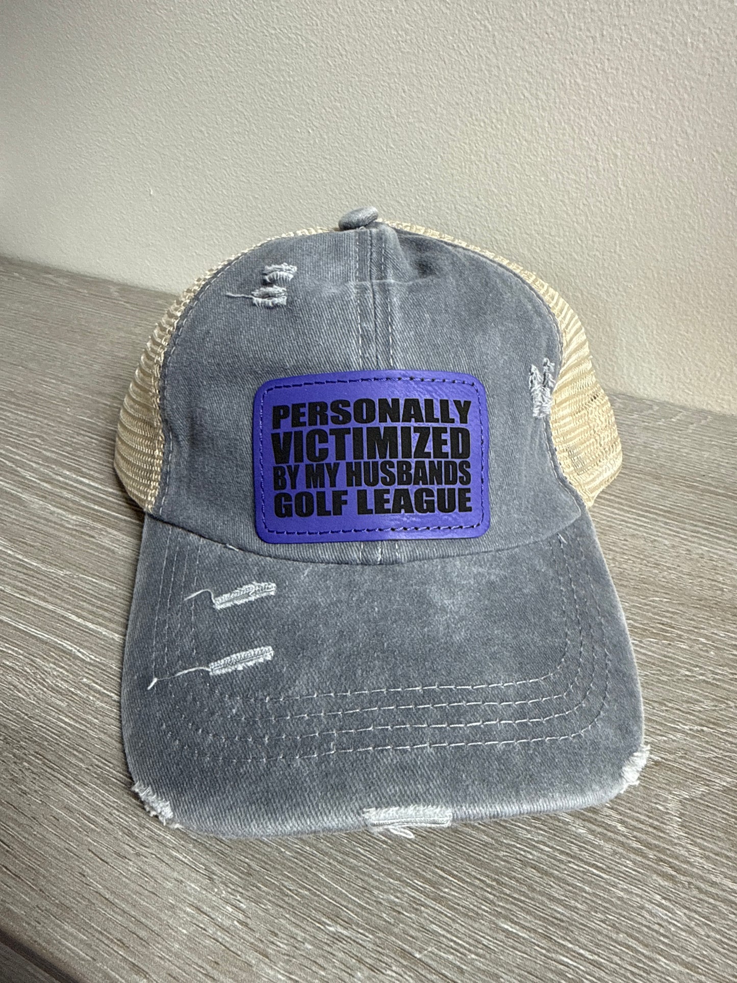 Victimized By Golf Women's Ponytail Hat