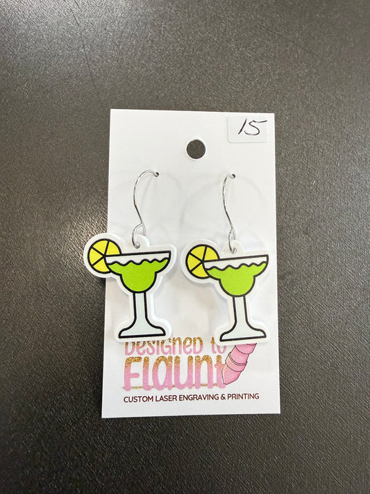Margarita Acrylic Dangle Earrings