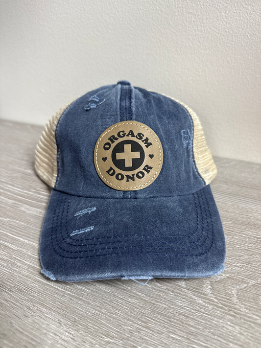 Orgasm Donor Women's Ponytail Hat