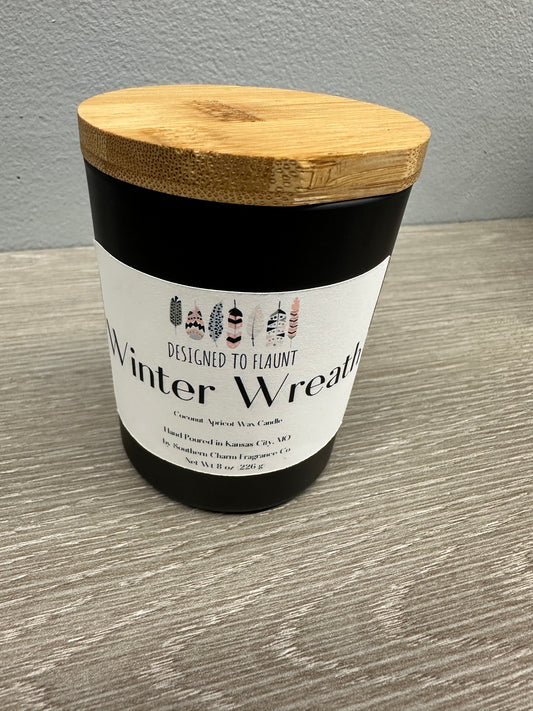 Winter Wreath Candle