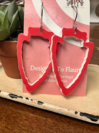 Hollow Arrowhead Dangle Earrings