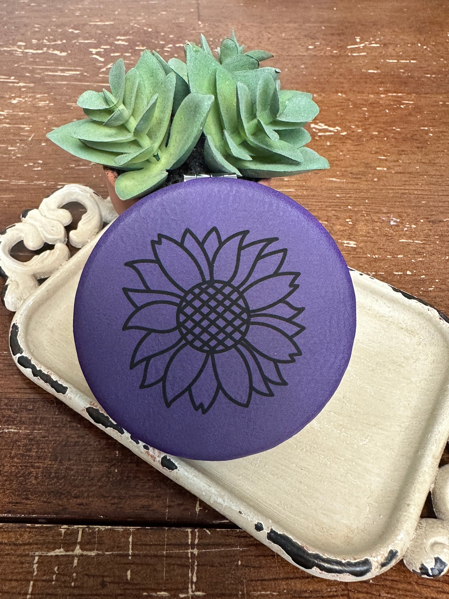 Sunflower Compact Mirror