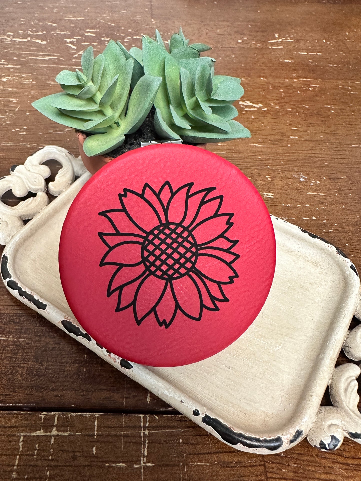 Sunflower Compact Mirror