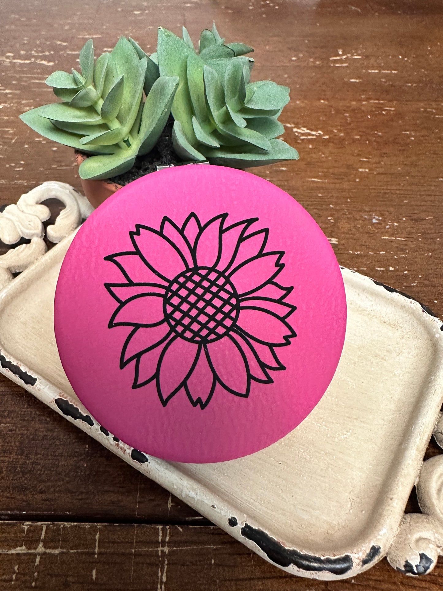 Sunflower Compact Mirror