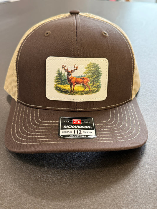 UV Printed Buck Field Men's Richardson 112 Trucker Hat