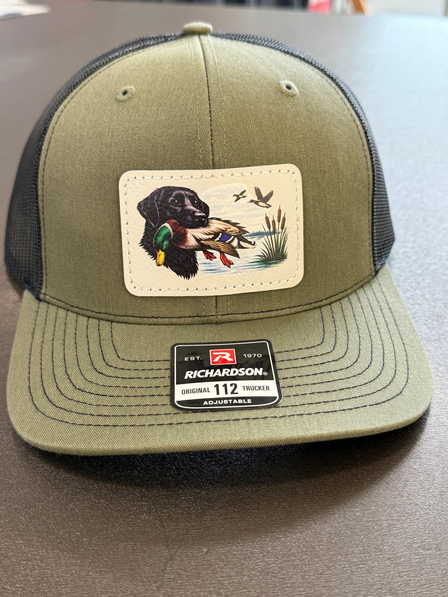 UV Printed Duck Dog Mallard Men's Richardson 112 Trucker Hat
