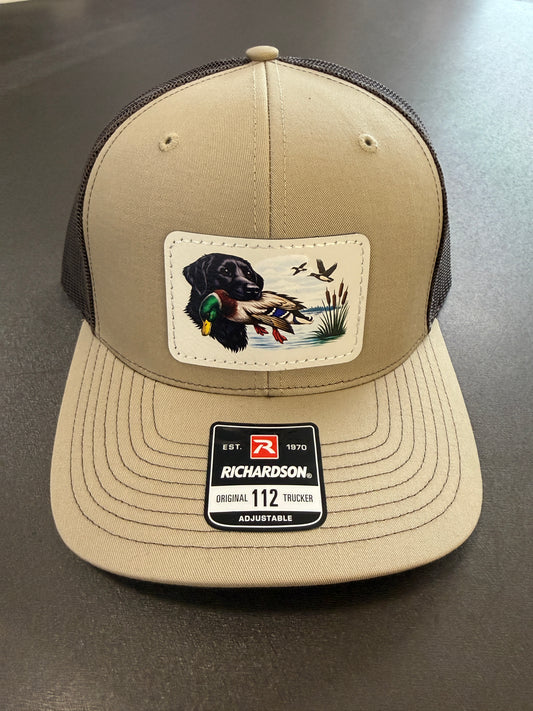 UV Printed Duck Dog Mallard Men's Richardson 112 Trucker Hat