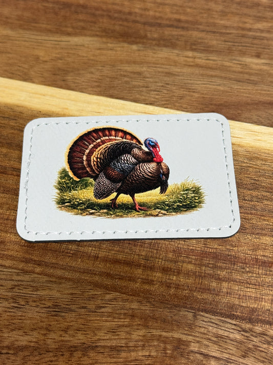 UV Printed Wild Turkey Leatherette Patch