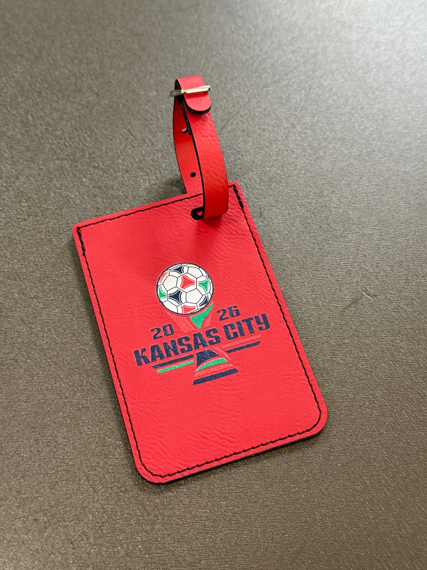 UV Printed KC Cup Luggage Tag