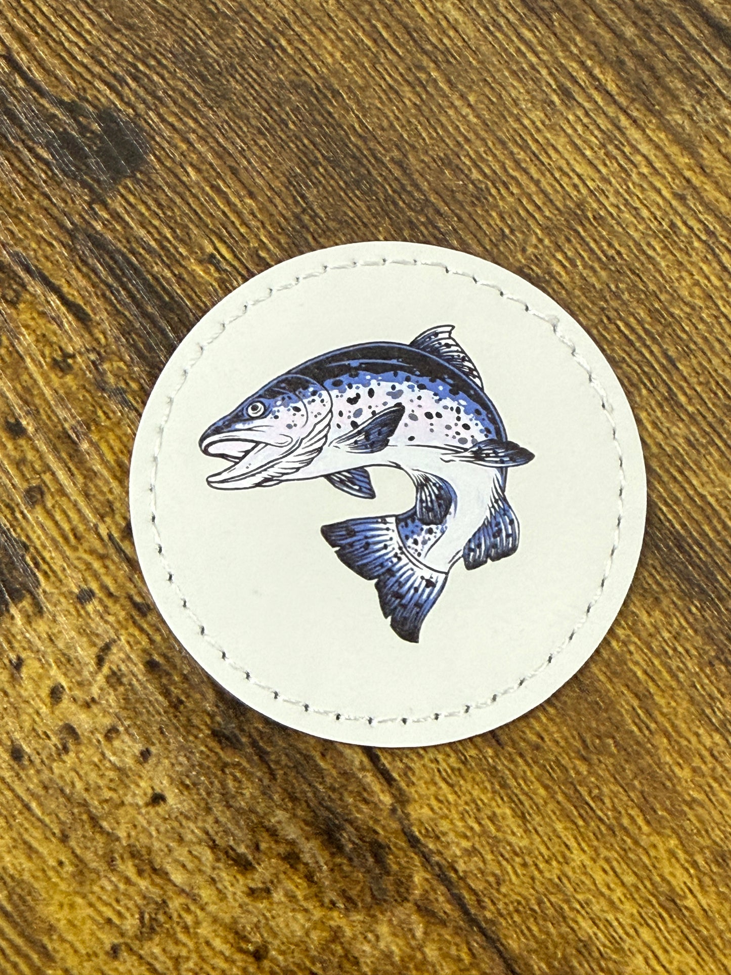 Bluewater Trout Leatherette Patch