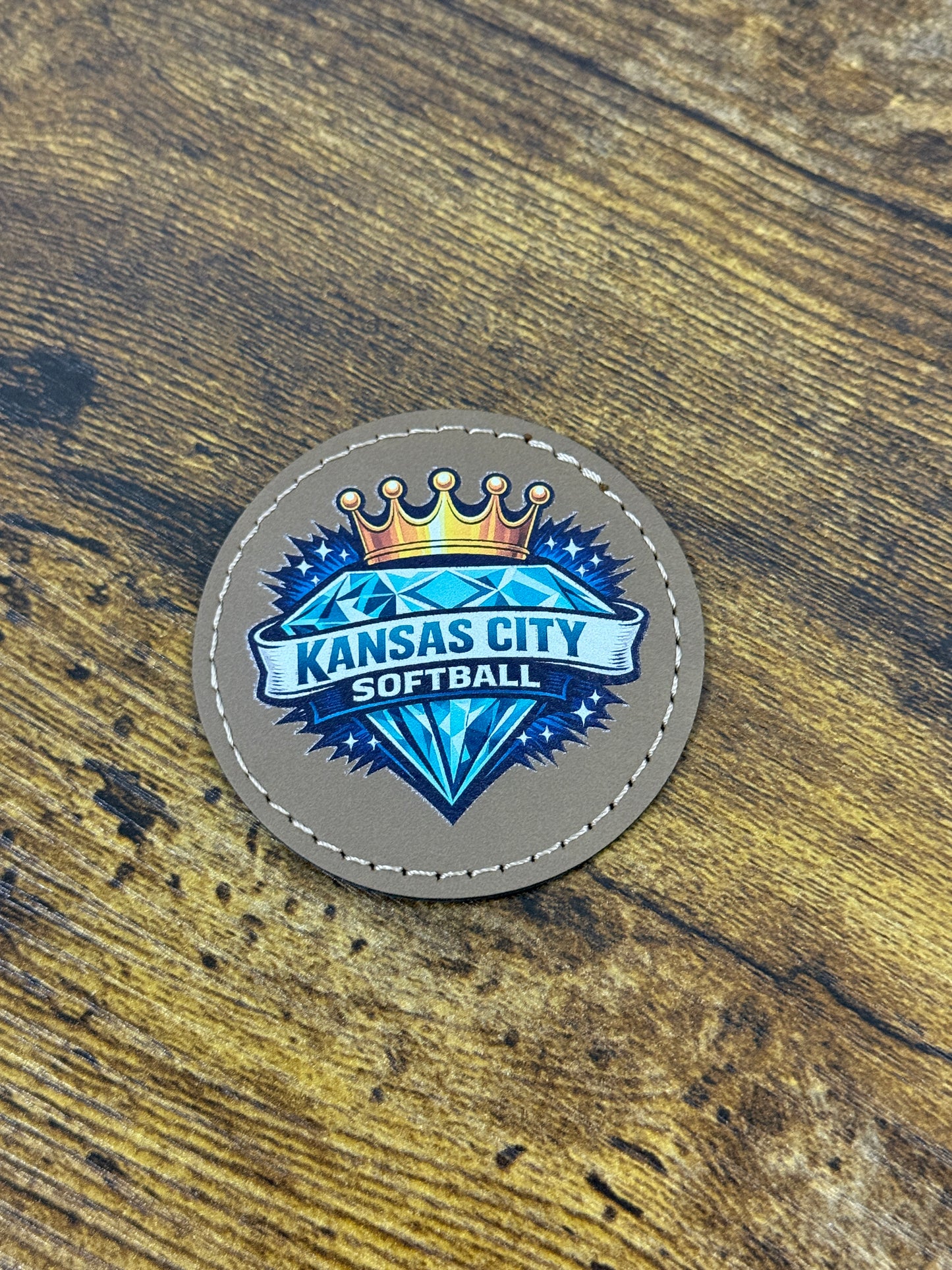 Kansas City Softball Leatherette Patch