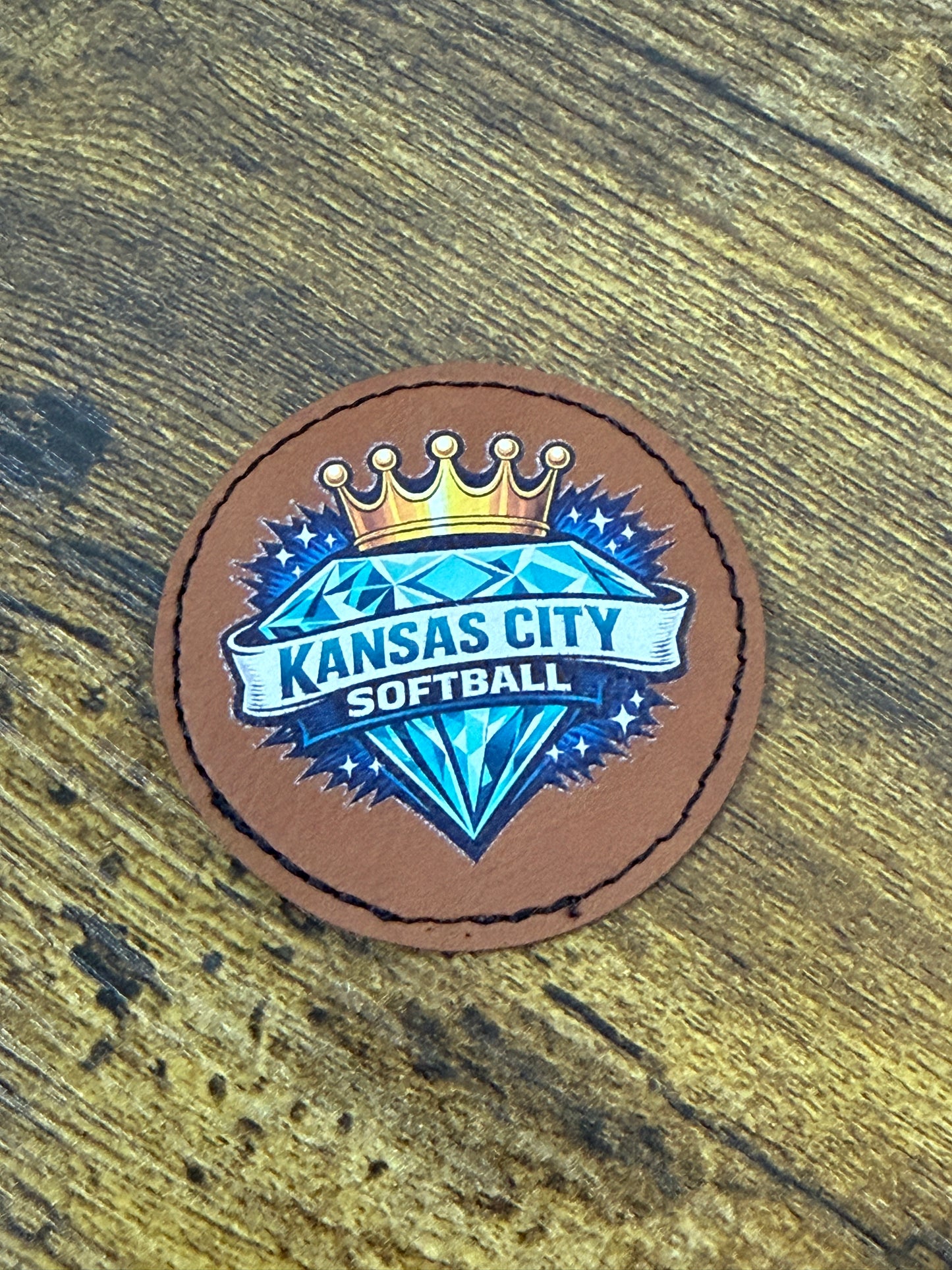 Kansas City Softball Leatherette Patch