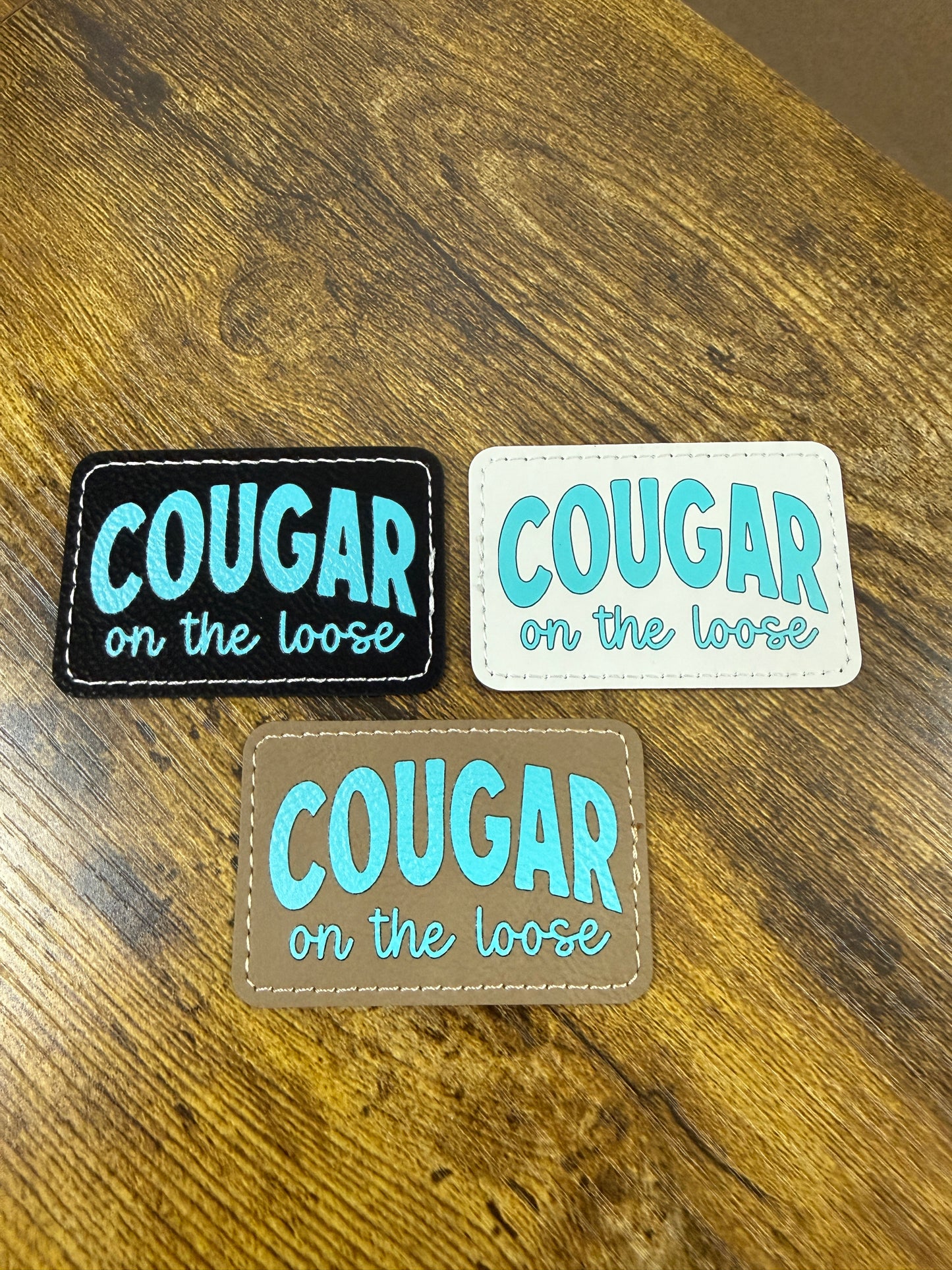 Cougar On the Loose Leatherette Patch