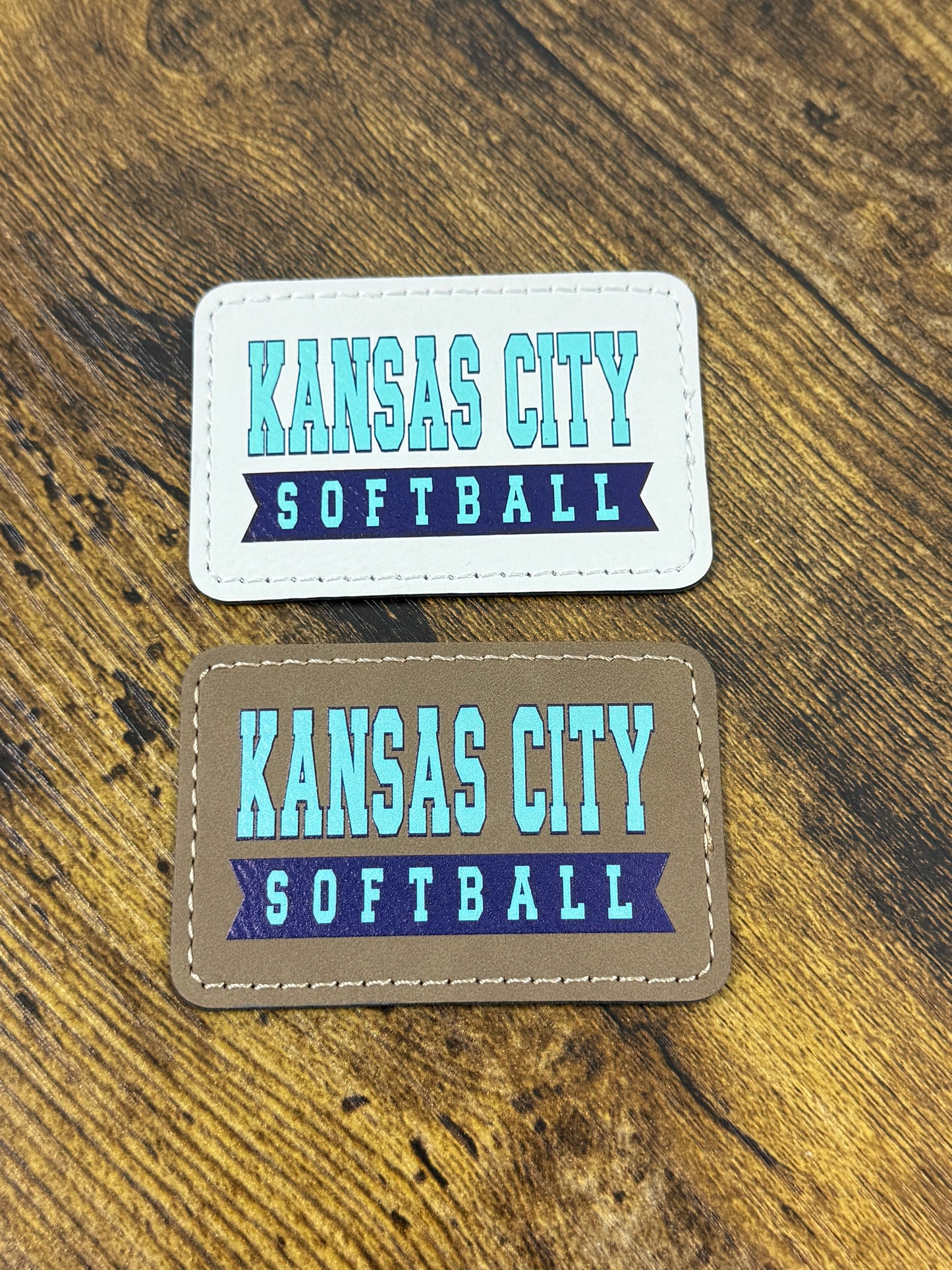 KC Hometown Softball Leatherette Patch