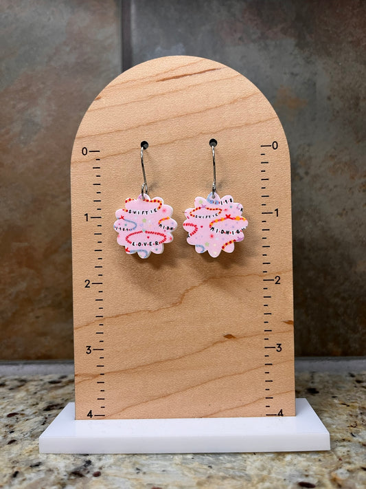 Zephyr Taylor Swift Bracelet Acrylic Dangle Earrings