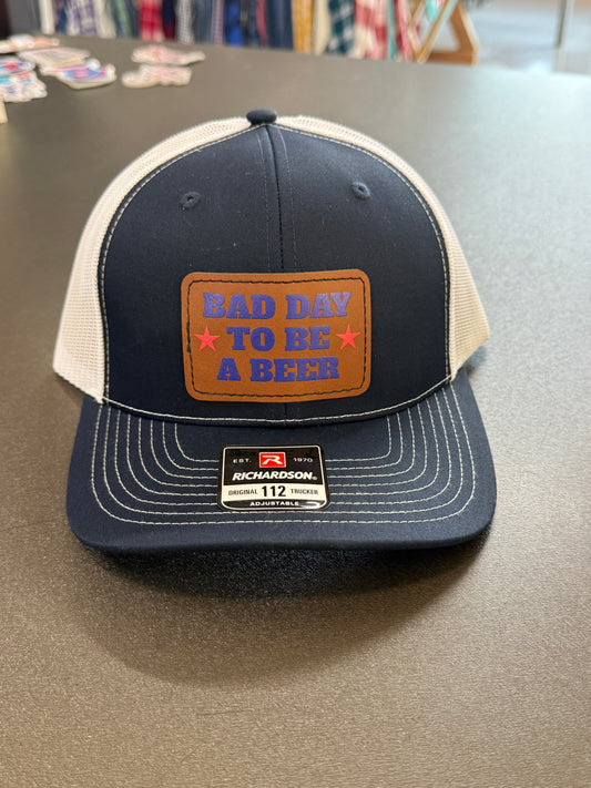 UV Printed Bad Day to be a Beer Men's Richardson 112 Trucker Hat