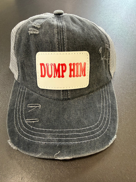 UV Printed Dump Him Women's Ponytail Hat