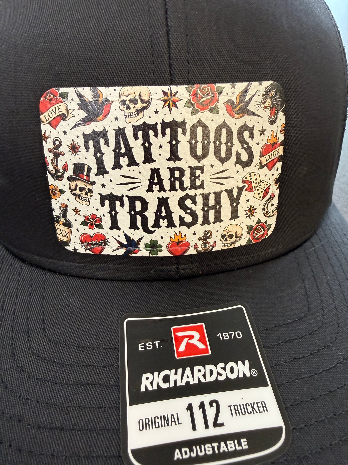 UV Printed Tattoos Are Trashy Richardson 112 Men's Hat