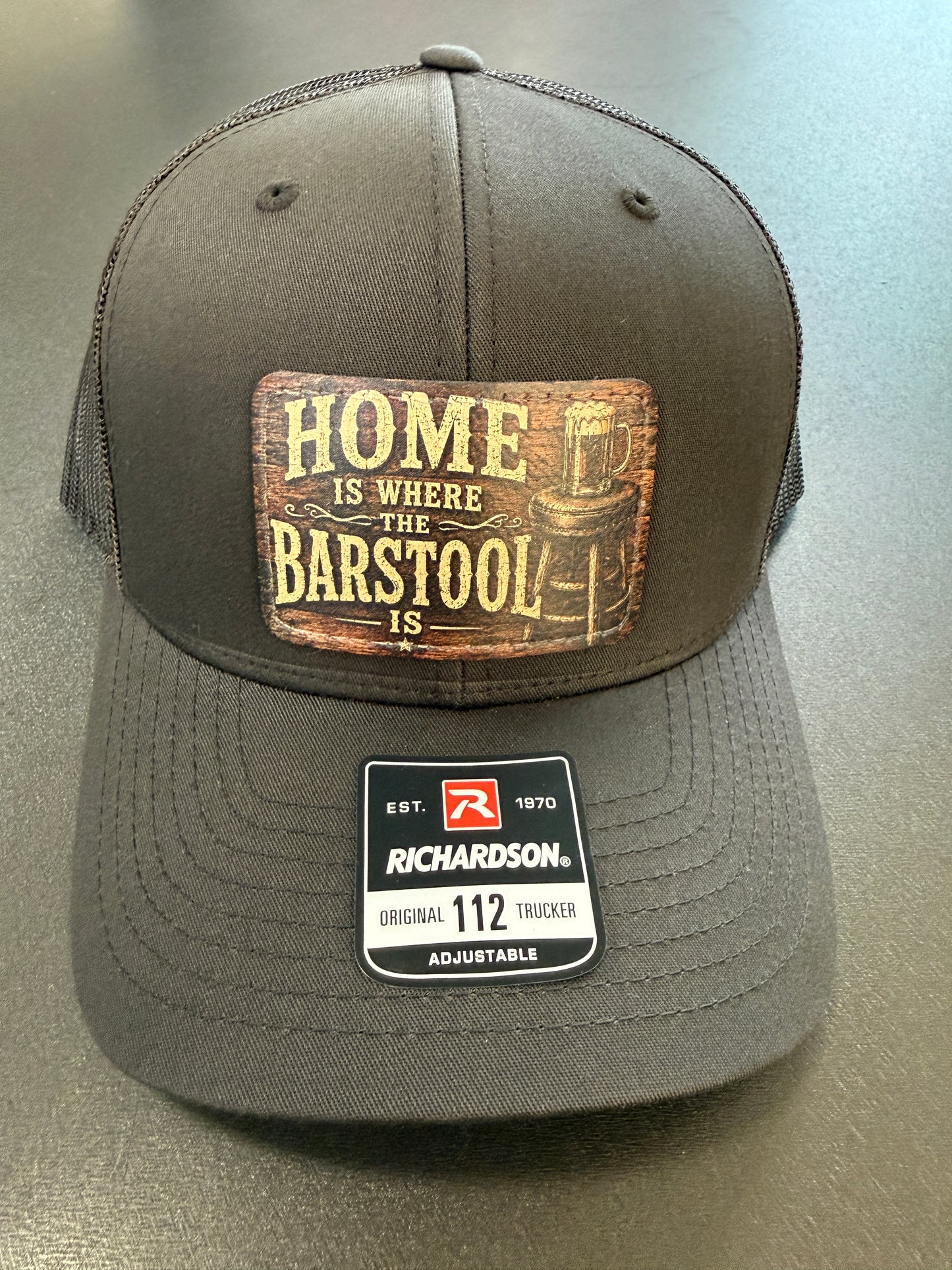 UV Printed Home Is Where The Barstool Is Richardson 112 Men's Hat