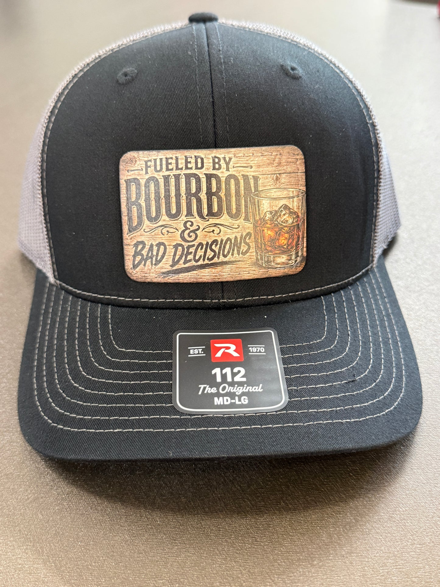 UV Printed Fueled By Bourbon & Bad Decisions Richardson 112 Men's Hat